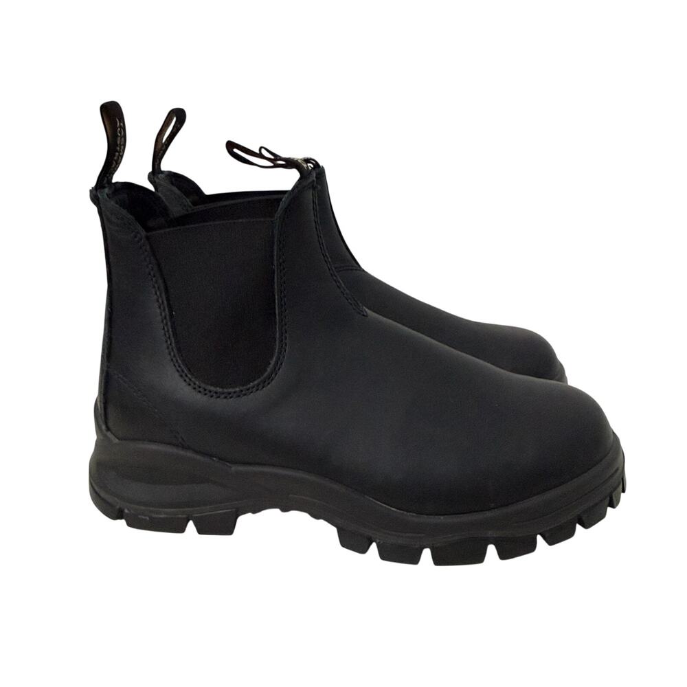 Blundstone 2240 Lug Chelsea Boots Mens Size 9.5 Wide US Black Leather Chelsea